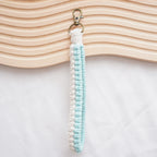 Macrame Keychain Holder Apricot Blue | Kelmera