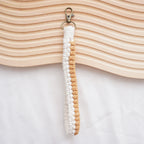 Macrame Keychain Holder Apricot Blue | Kelmera