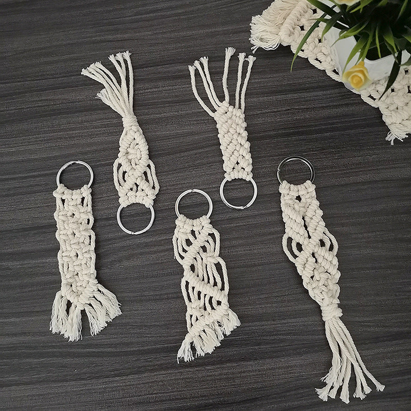 Macrame Keychain Set with Decorative Fringes | Kelmera
