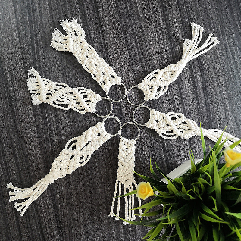 Macrame Keychain Set with Decorative Fringes | Kelmera