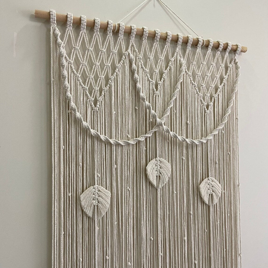 Macrame Leaf Motif Wall Hanging | Kelmera