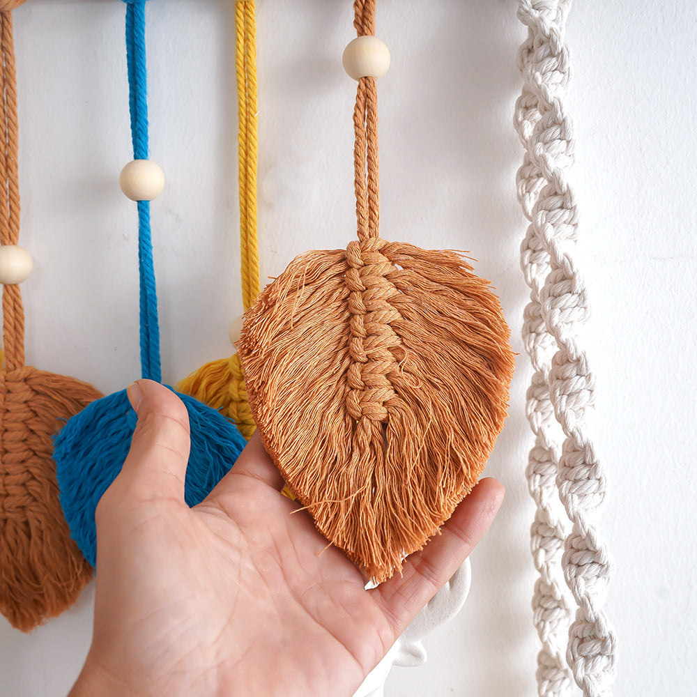 Macrame Leaf Wall Hanging Shelf | Kelmera