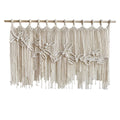 Macrame Leaf Wall Tapestry with Decorative Fringes | Kelmera