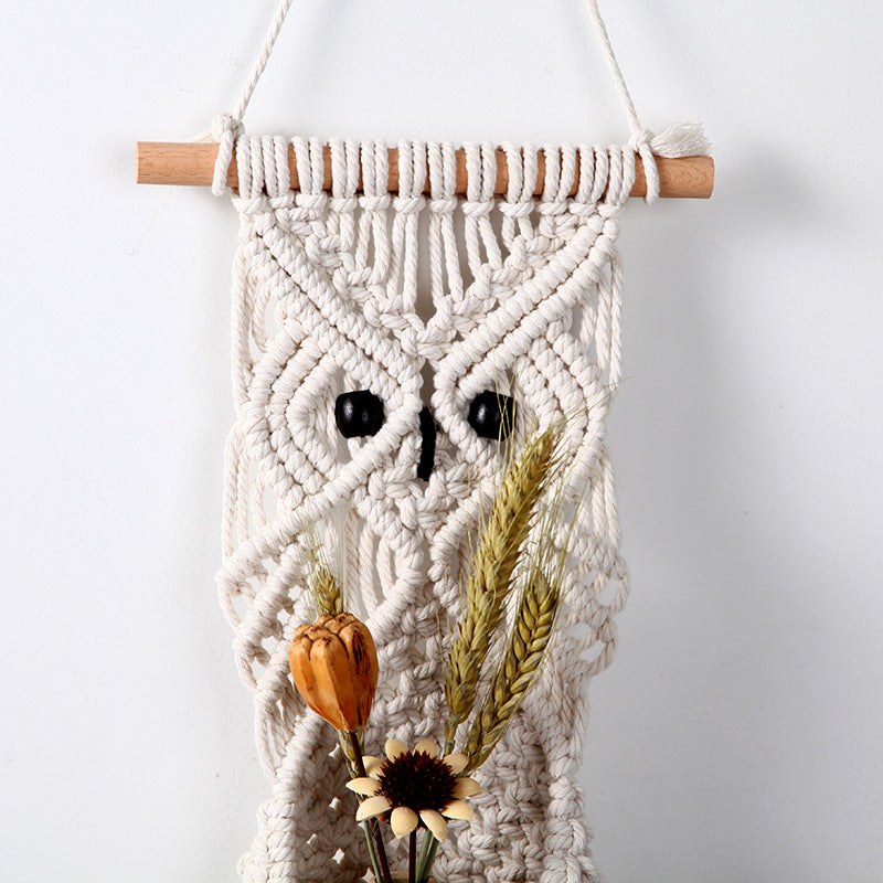 Macrame Owl Hanging Planter | Kelmera