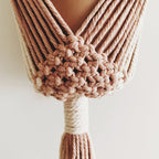 Macrame Plant Hanger Khaki Black | Kelmera