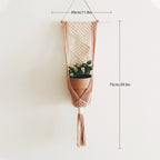 Macrame Plant Hanger Khaki Black | Kelmera