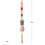 Macrame Plant Hanger with Decorative Tassels Blue | Kelmera