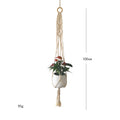 Macrame Plant Hanger with Decorative Tassels Blue | Kelmera