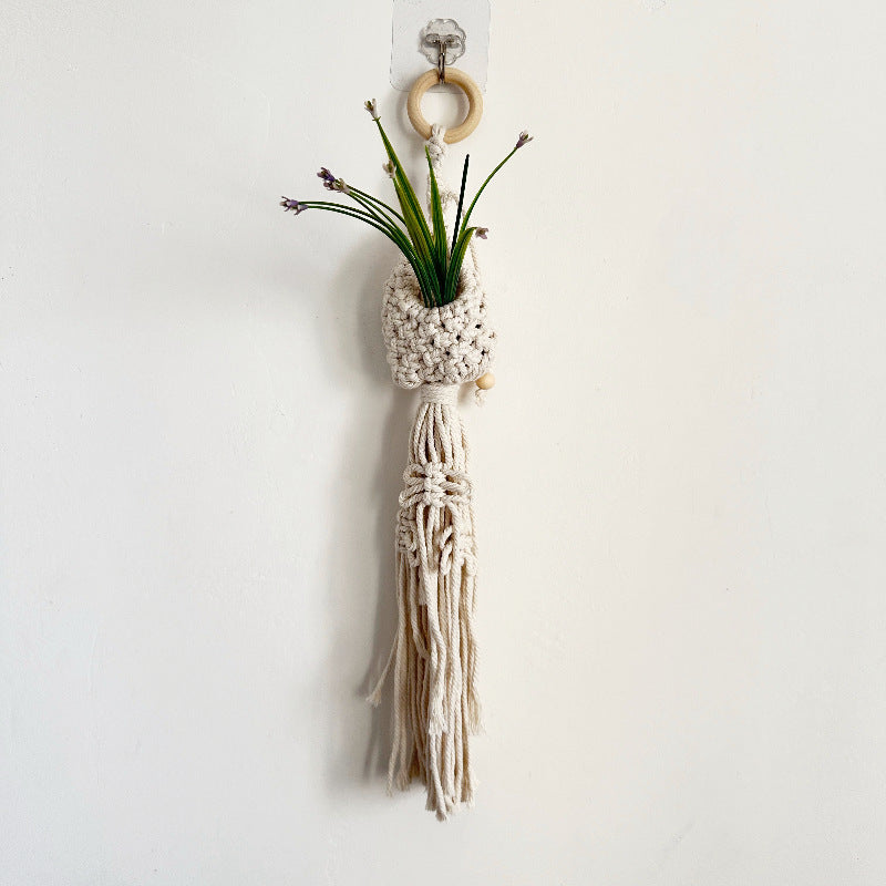 Macrame Plant Hanger with Decorative Tassels | Kelmera