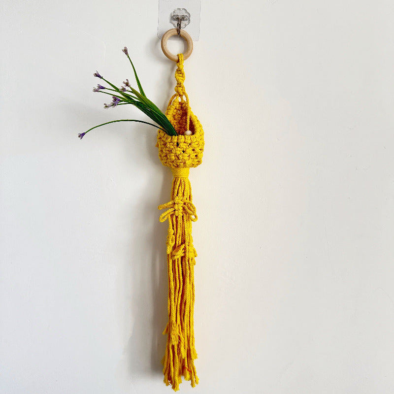 Macrame Plant Hanger with Decorative Tassels | Kelmera