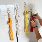 Macrame Plant Hanger with Decorative Tassels | Kelmera