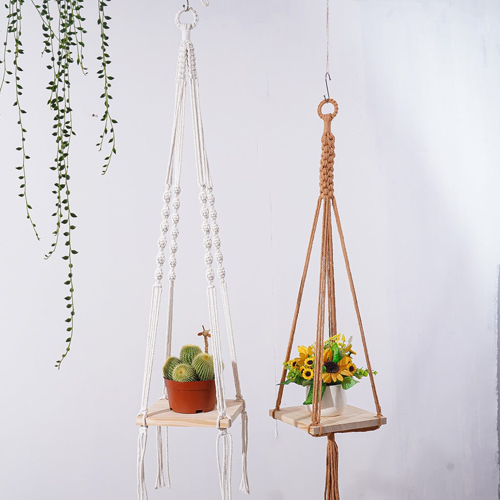 Macrame Plant Hanging Shelf | Kelmera