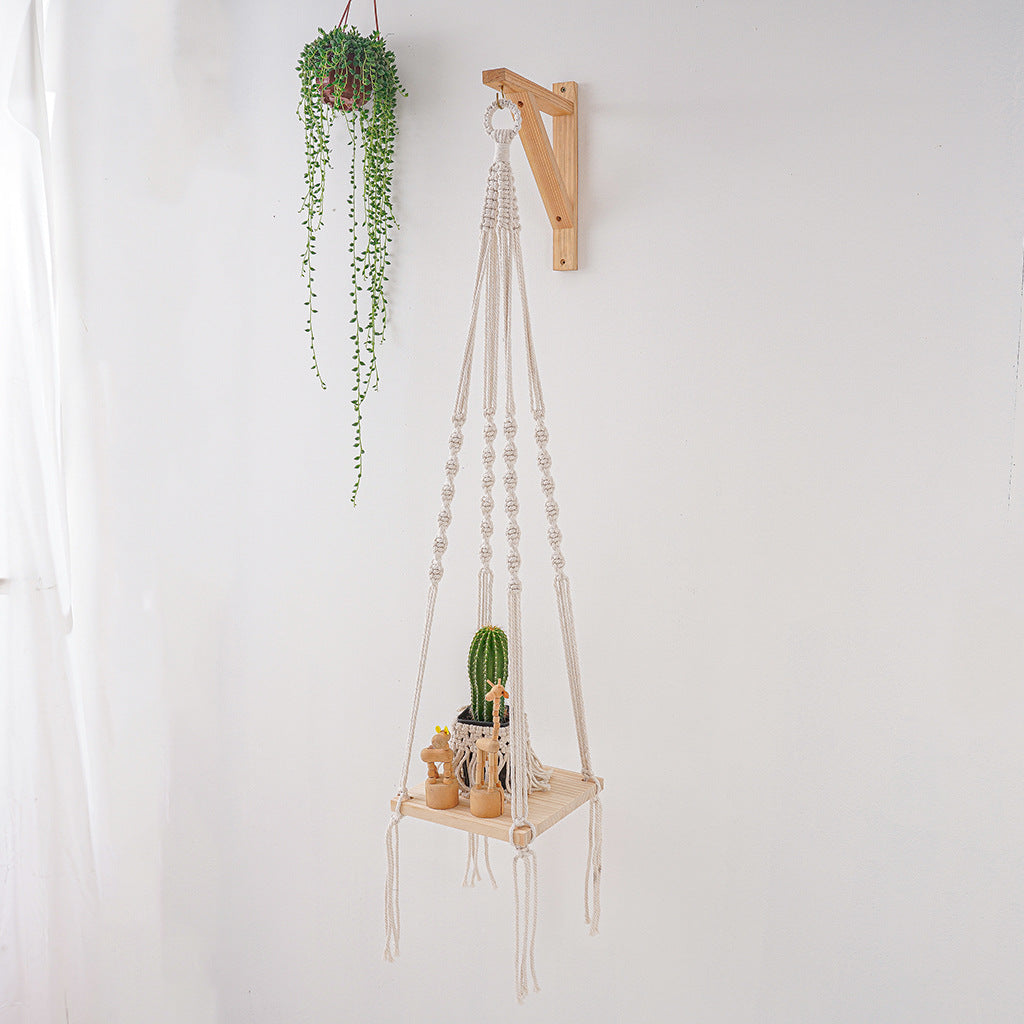 Macrame Plant Hanging Shelf | Kelmera