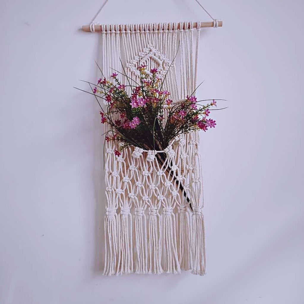 Macrame Plant Holder Flower Basket | Kelmera