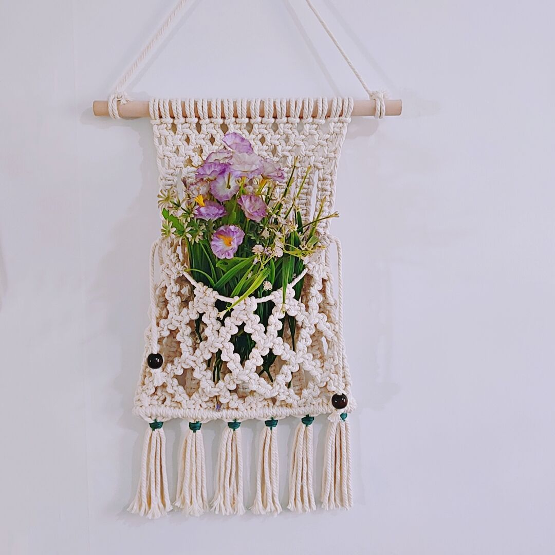 Macrame Plant Holder Flower Basket | Kelmera