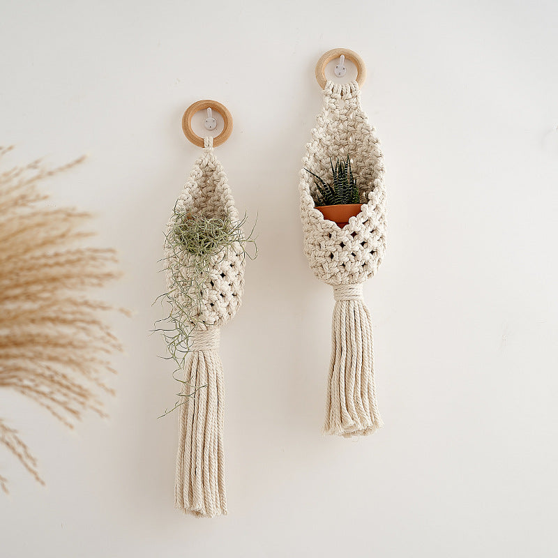 Macrame Plant Holder with Decorative Hanging Design | Kelmera