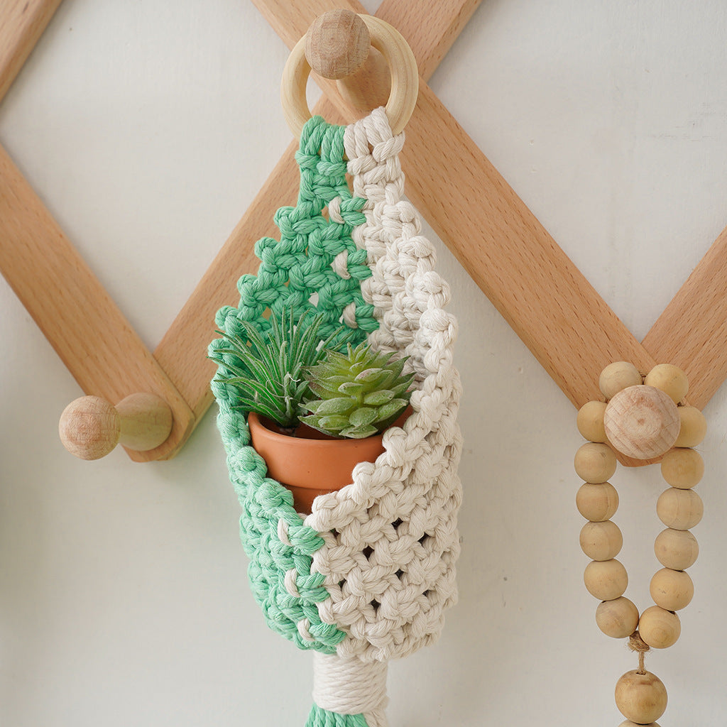 Macrame Plant Holder with Decorative Hanging Design | Kelmera