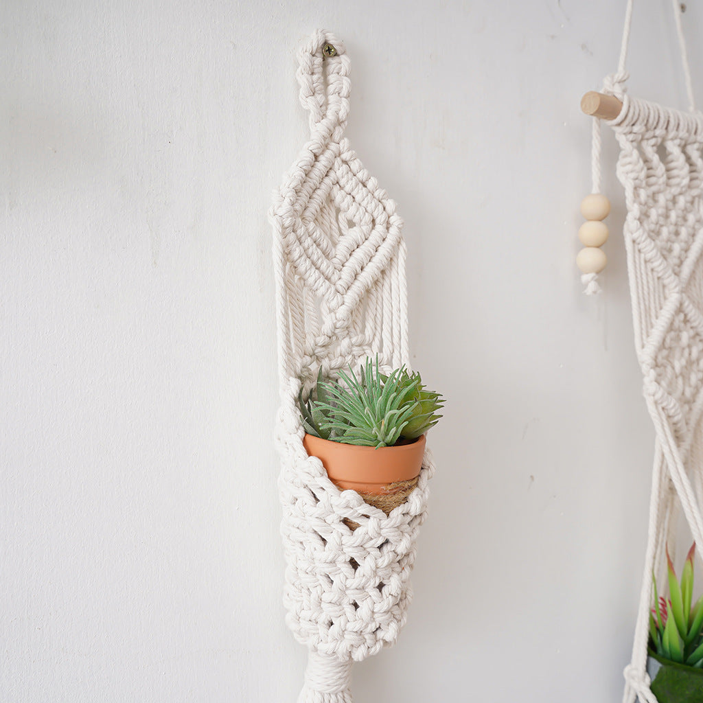 Macrame Plant Holder with Decorative Hanging Design | Kelmera