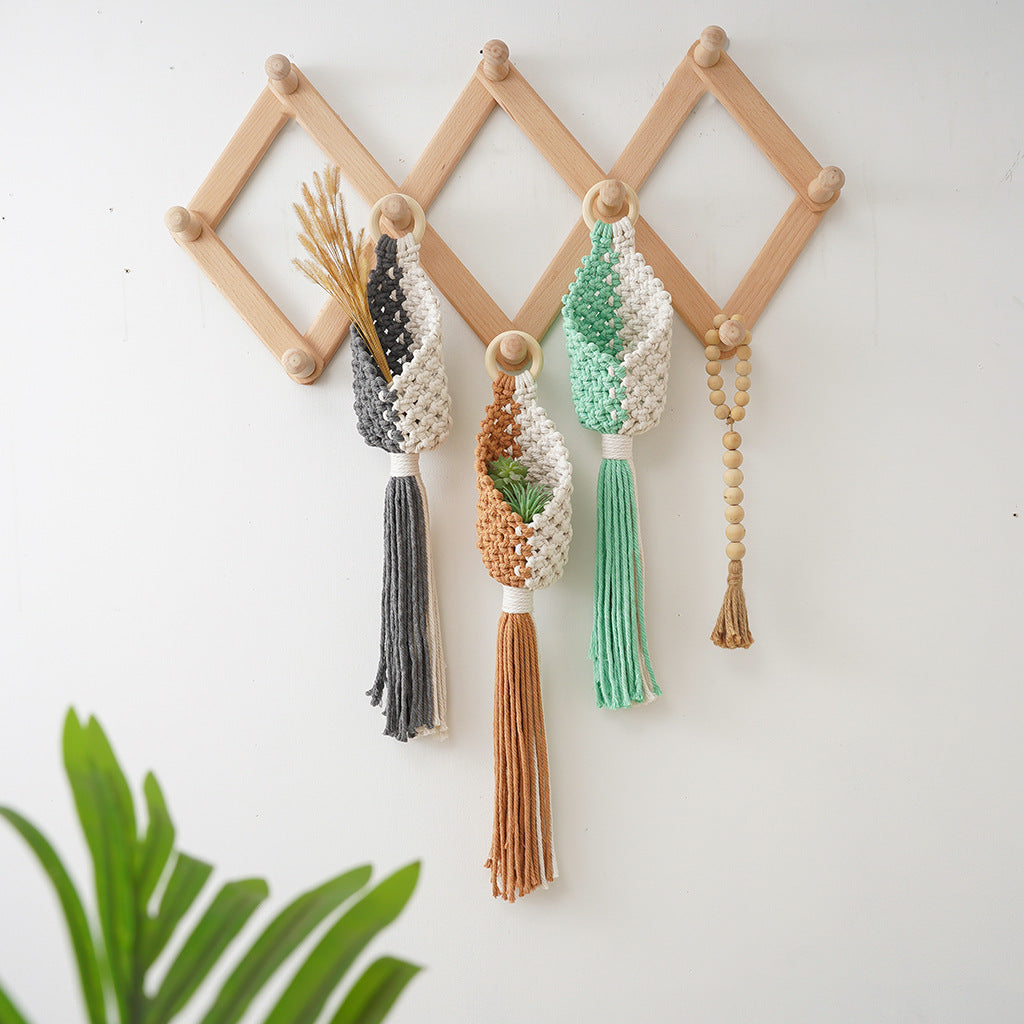 Macrame Plant Holder with Decorative Hanging Design | Kelmera