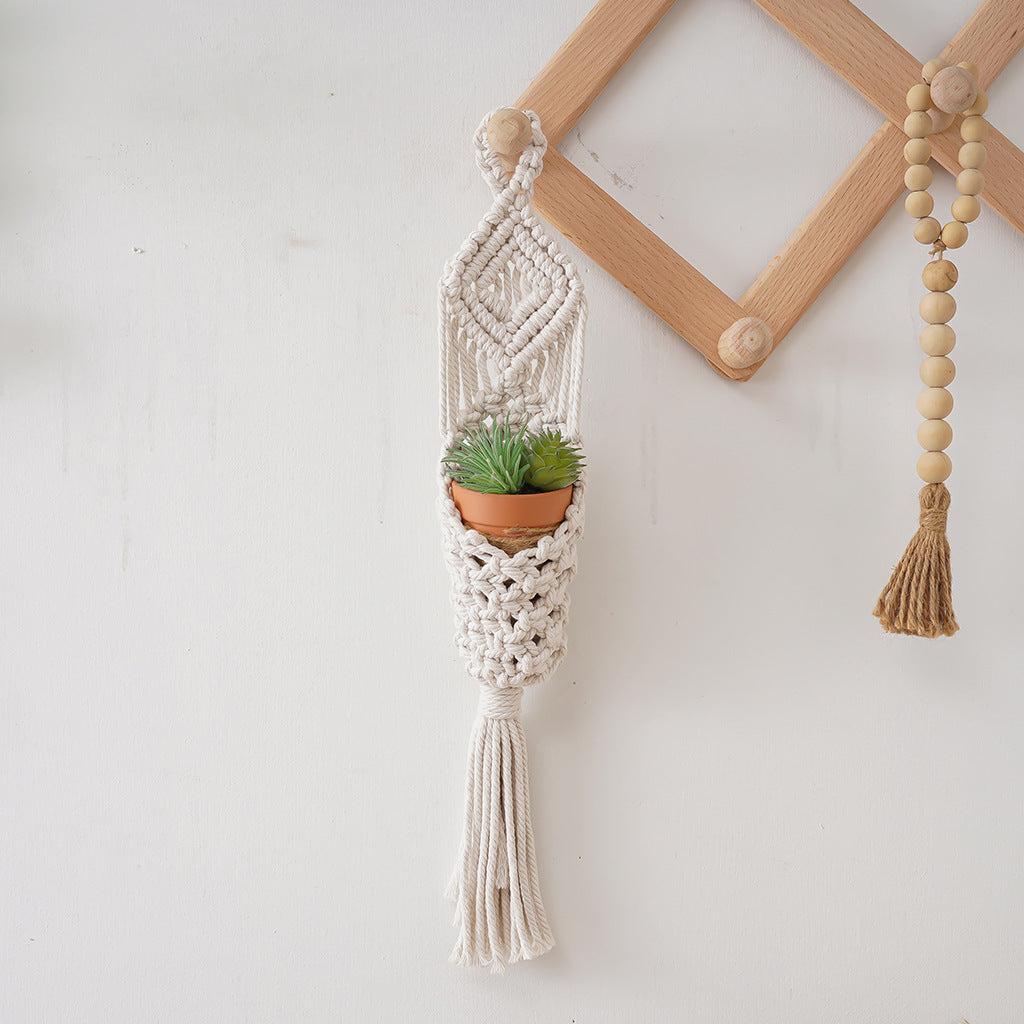 Macrame Plant Holder with Decorative Hanging Design | Kelmera