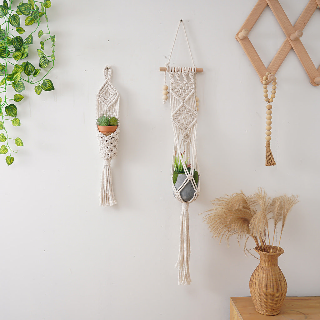 Macrame Plant Holder with Decorative Hanging Design | Kelmera