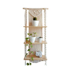 Macrame Plant Shelf with Decorative Hanging Design | Kelmera