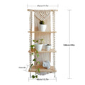 Macrame Plant Shelf with Decorative Hanging Design | Kelmera