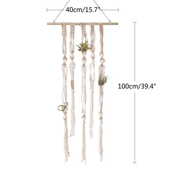 Macrame Plant Wall Hanging Organizer | Kelmera