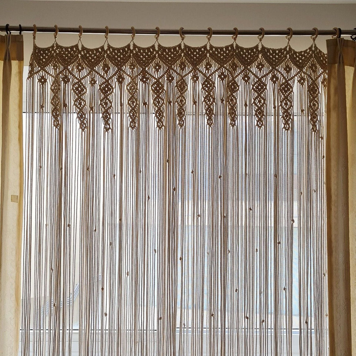 Macrame Room Divider Curtain | Kelmera