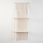 Macrame Shelf Board with Heart Design | Kelmera