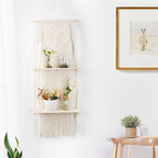 Macrame Shelf Board with Heart Design | Kelmera