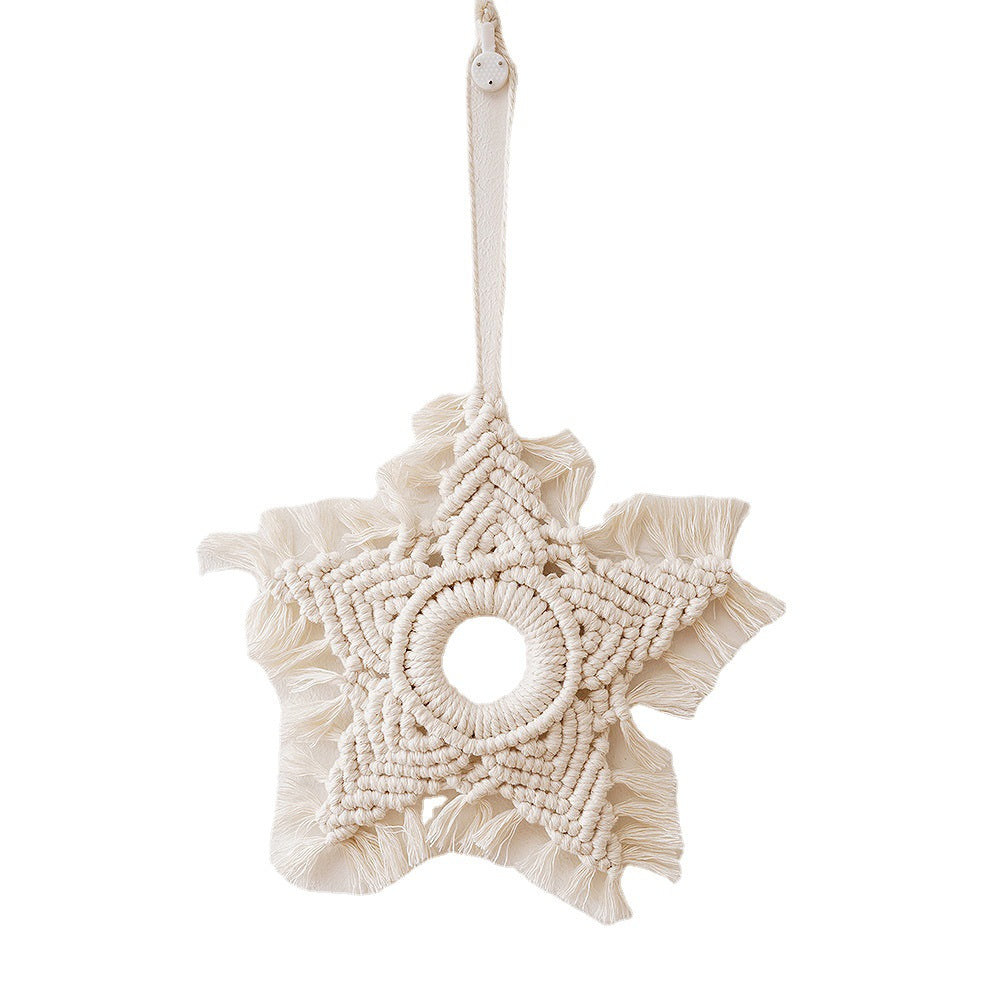 Macrame Star-Shaped Wall Hanging Decor | Kelmera