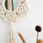 Macrame Star-Shaped Wall Mirror | Kelmera