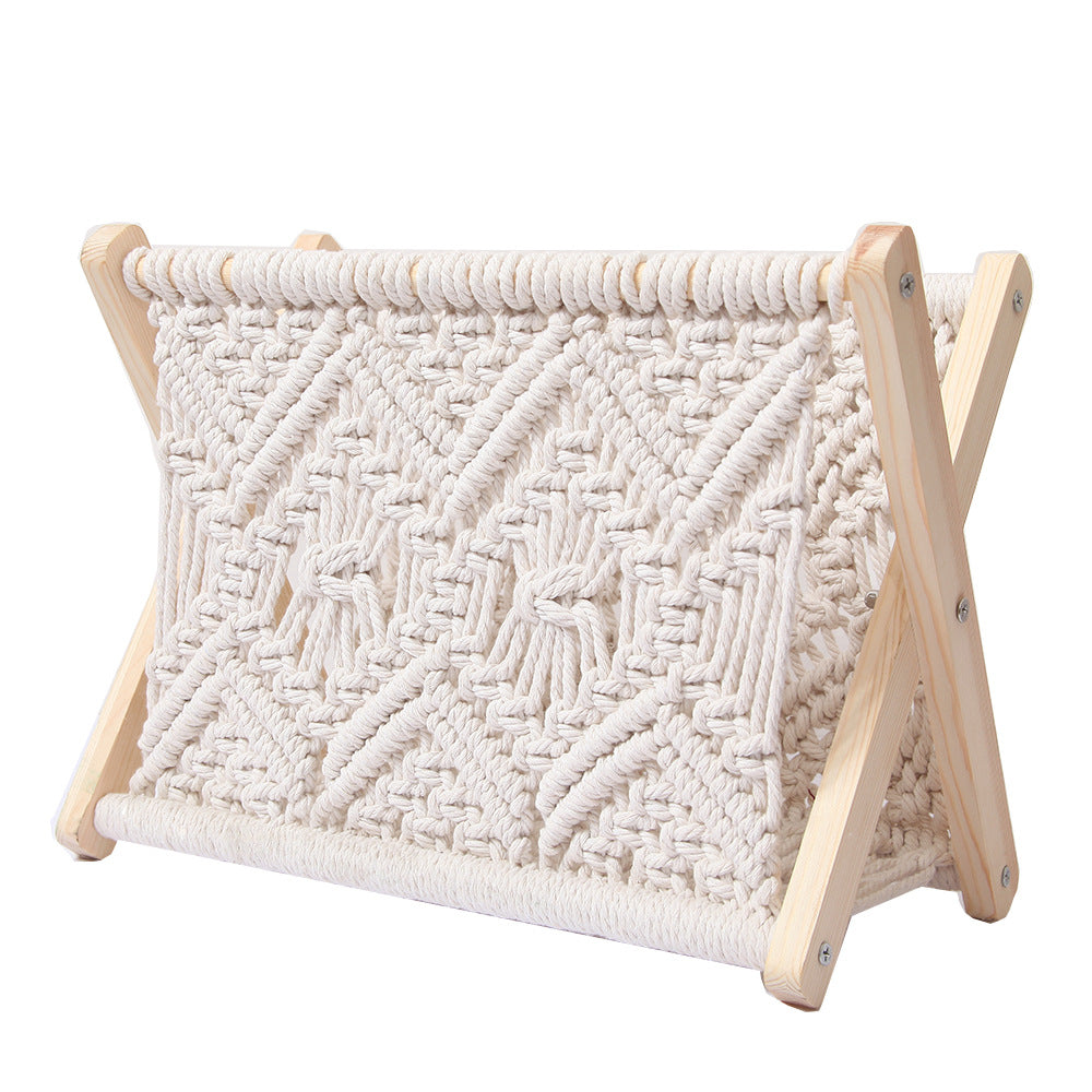Macrame Storage Basket Model X6Nj | Kelmera