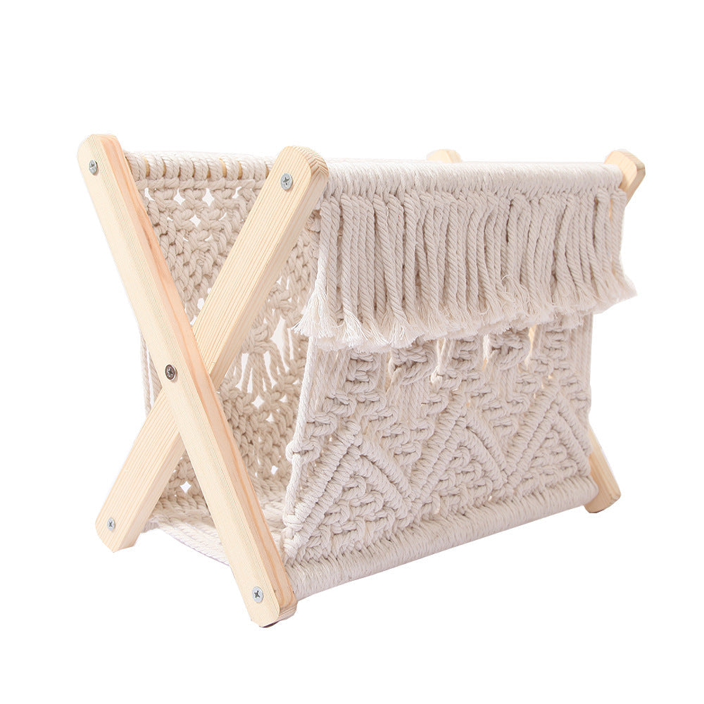 Macrame Storage Basket Model X6Nj | Kelmera
