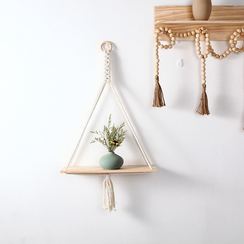 Macrame Triangle Floating Shelf | Kelmera