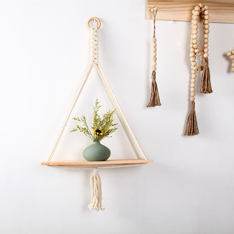 Macrame Triangle Floating Shelf | Kelmera