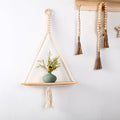 Macrame Triangle Floating Shelf | Kelmera