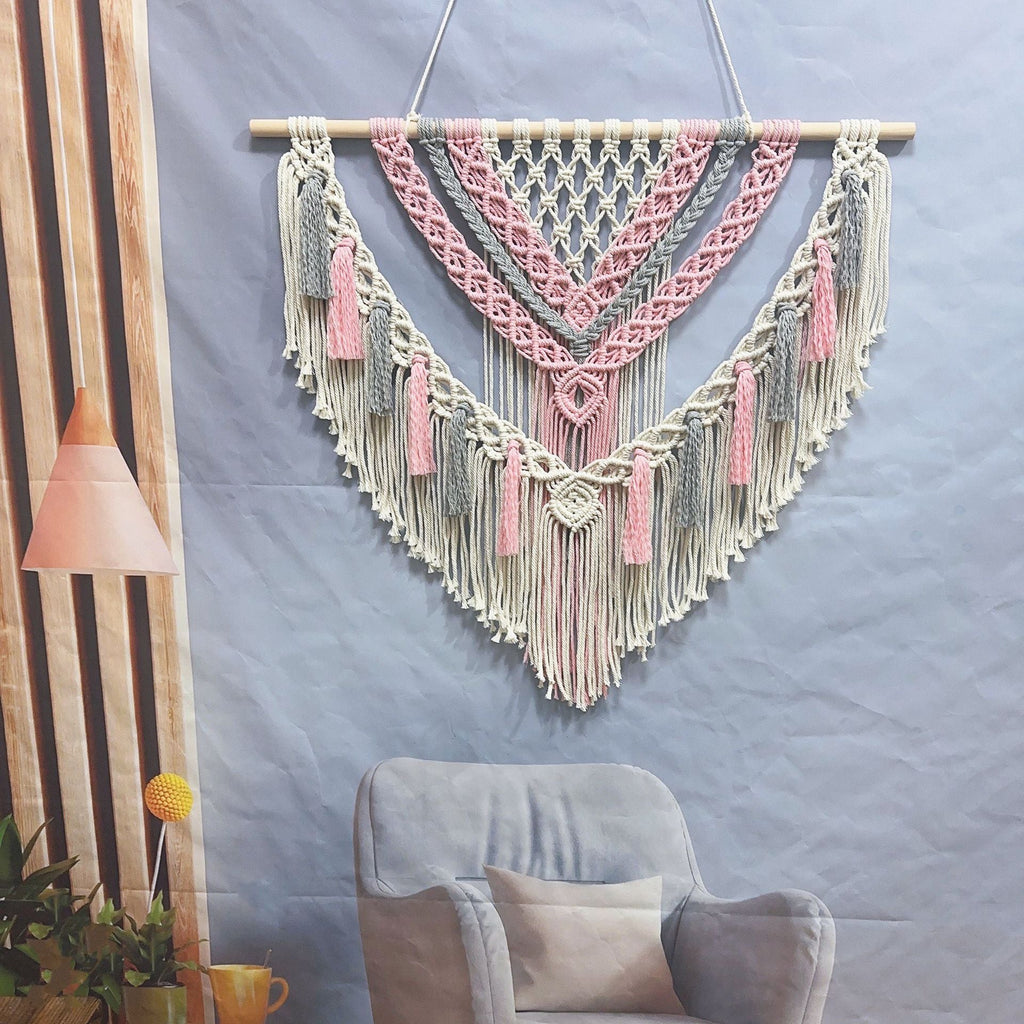 Macrame Wall Art 32 × 30 Inch | Kelmera