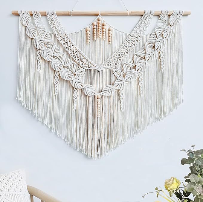 Macrame Wall Art 43.31 × 31.5 Inch | Kelmera