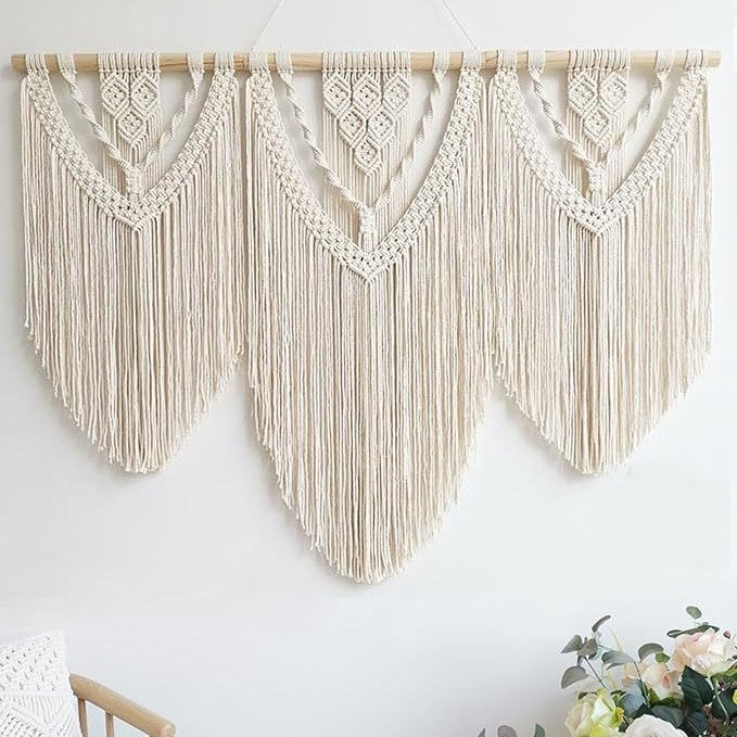 Macrame Wall Art 43.31 × 31.5 Inch | Kelmera