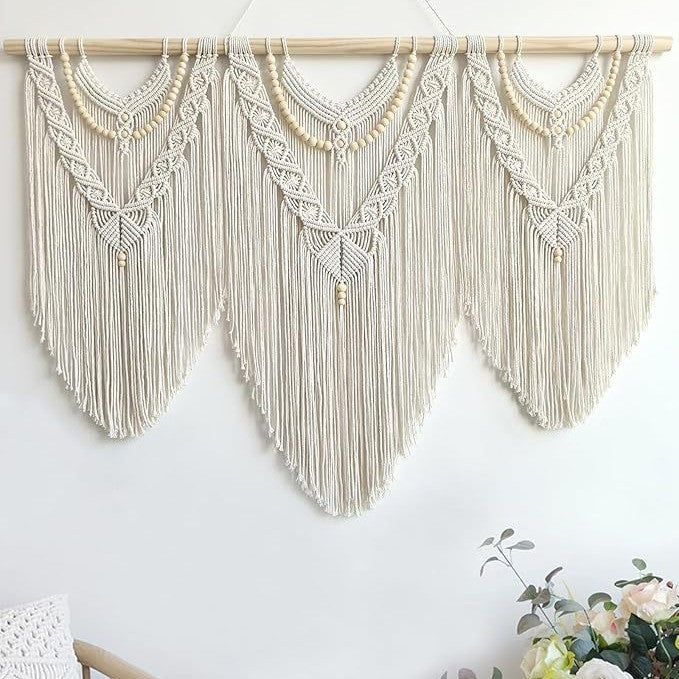 Macrame Wall Art 43.31 × 31.5 Inch | Kelmera