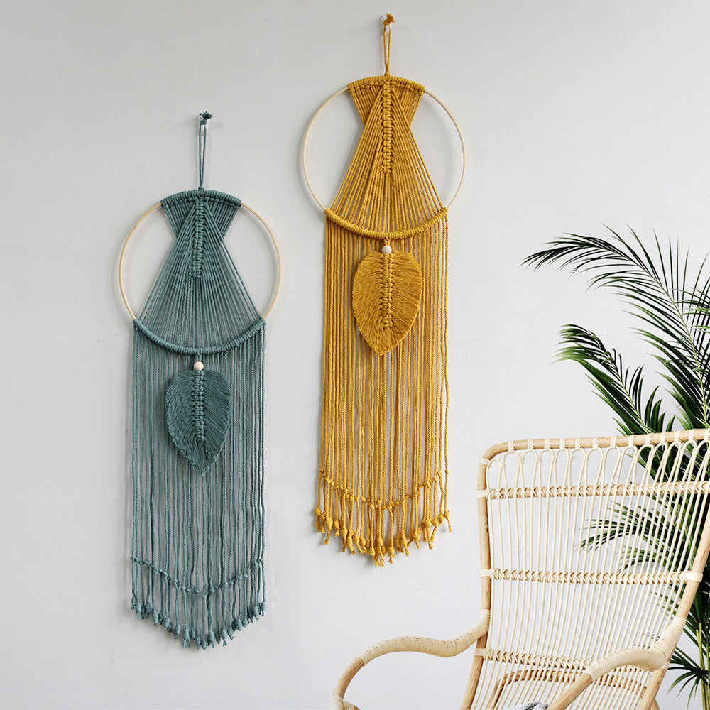 Macrame Wall Art Blue Yellow | Kelmera