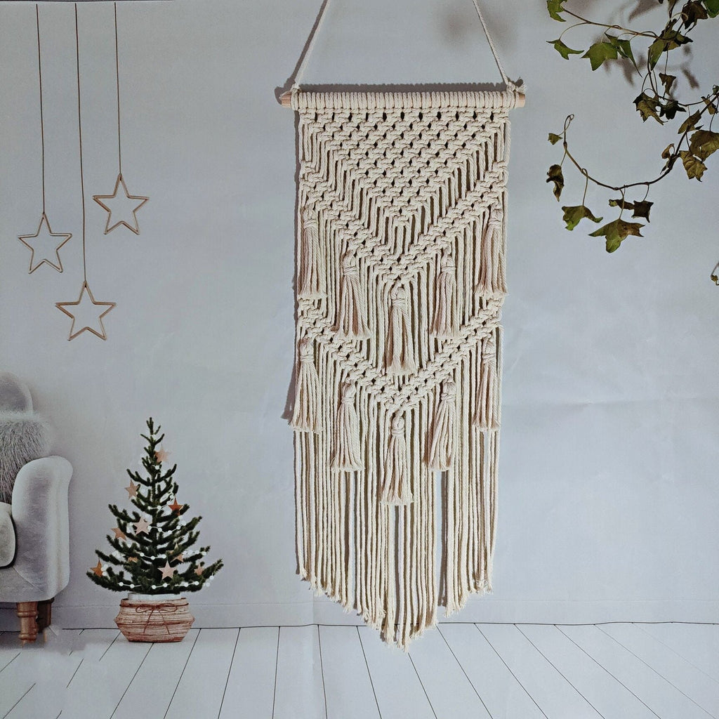 Macrame Wall Art Off White | Kelmera