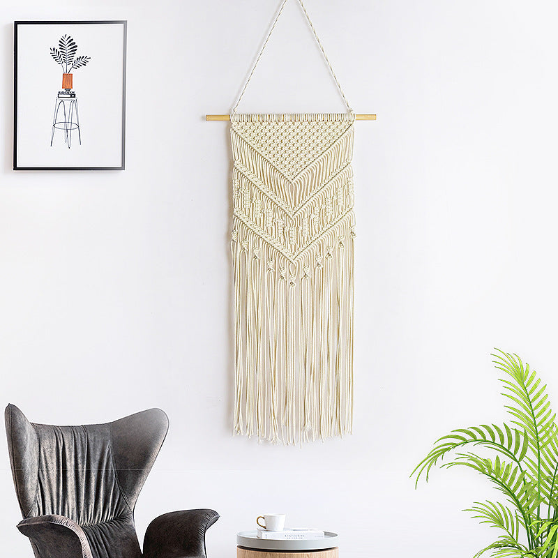 Macrame Wall Art Red White | Kelmera