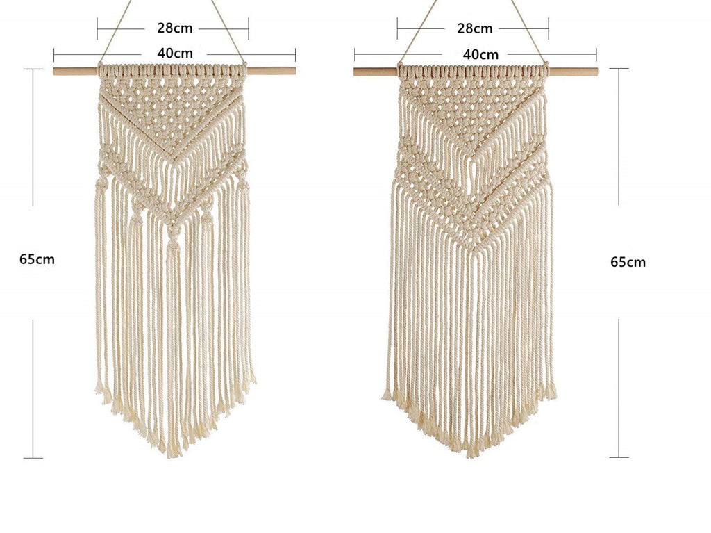 Macrame Wall Art Red White | Kelmera