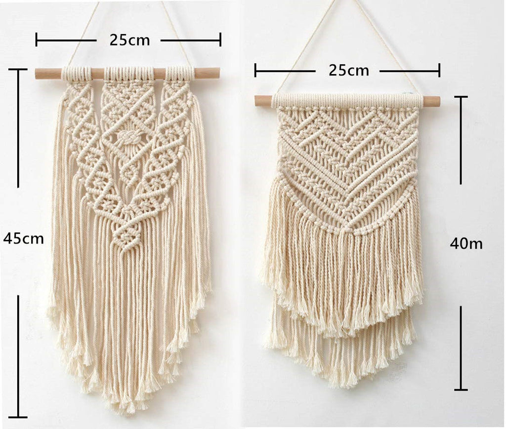 Macrame Wall Art Red White | Kelmera