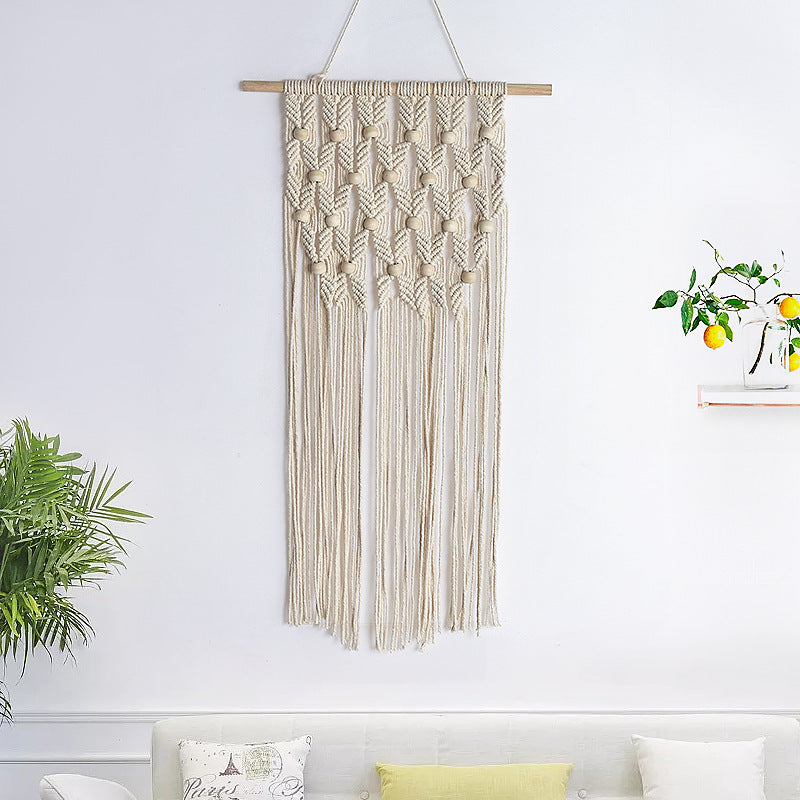 Macrame Wall Art Red White | Kelmera