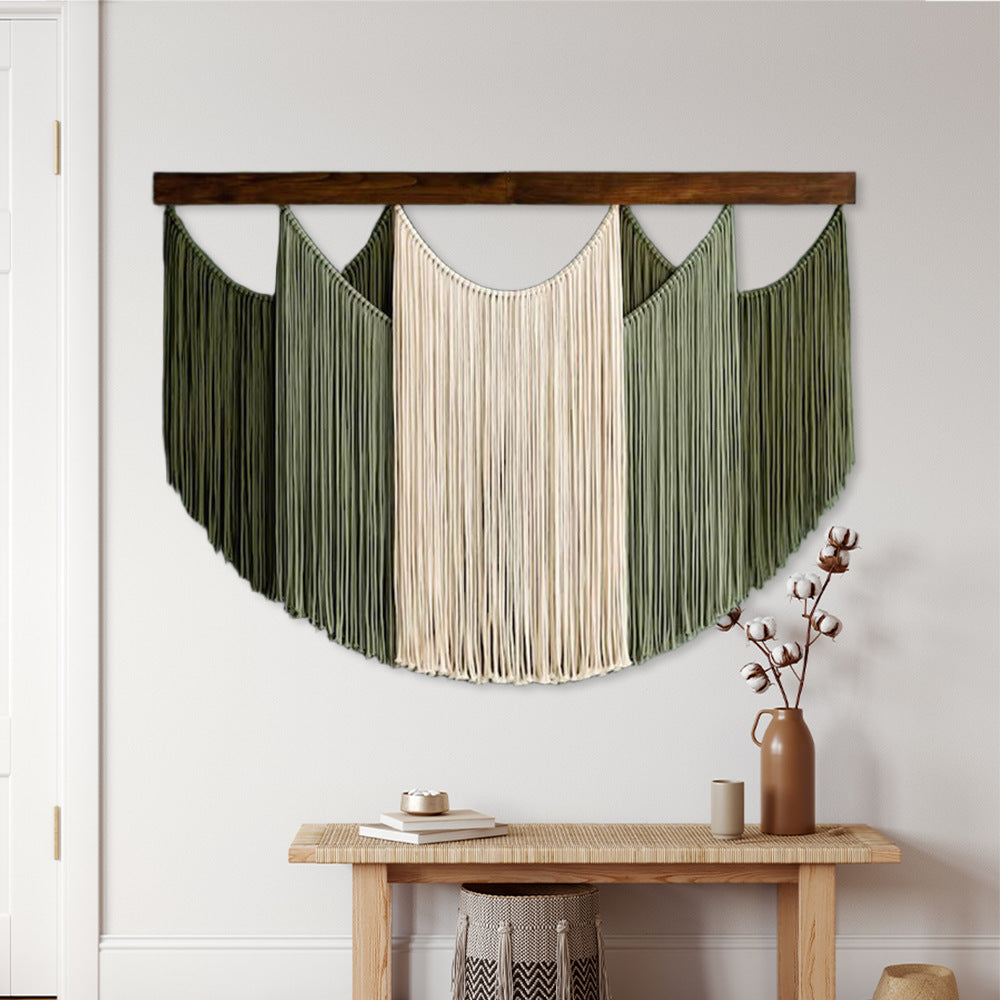 Macrame Wall Art Sky Blue Light Gray | Kelmera
