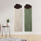 Macrame Wall Decor with Cloud Motif | Kelmera